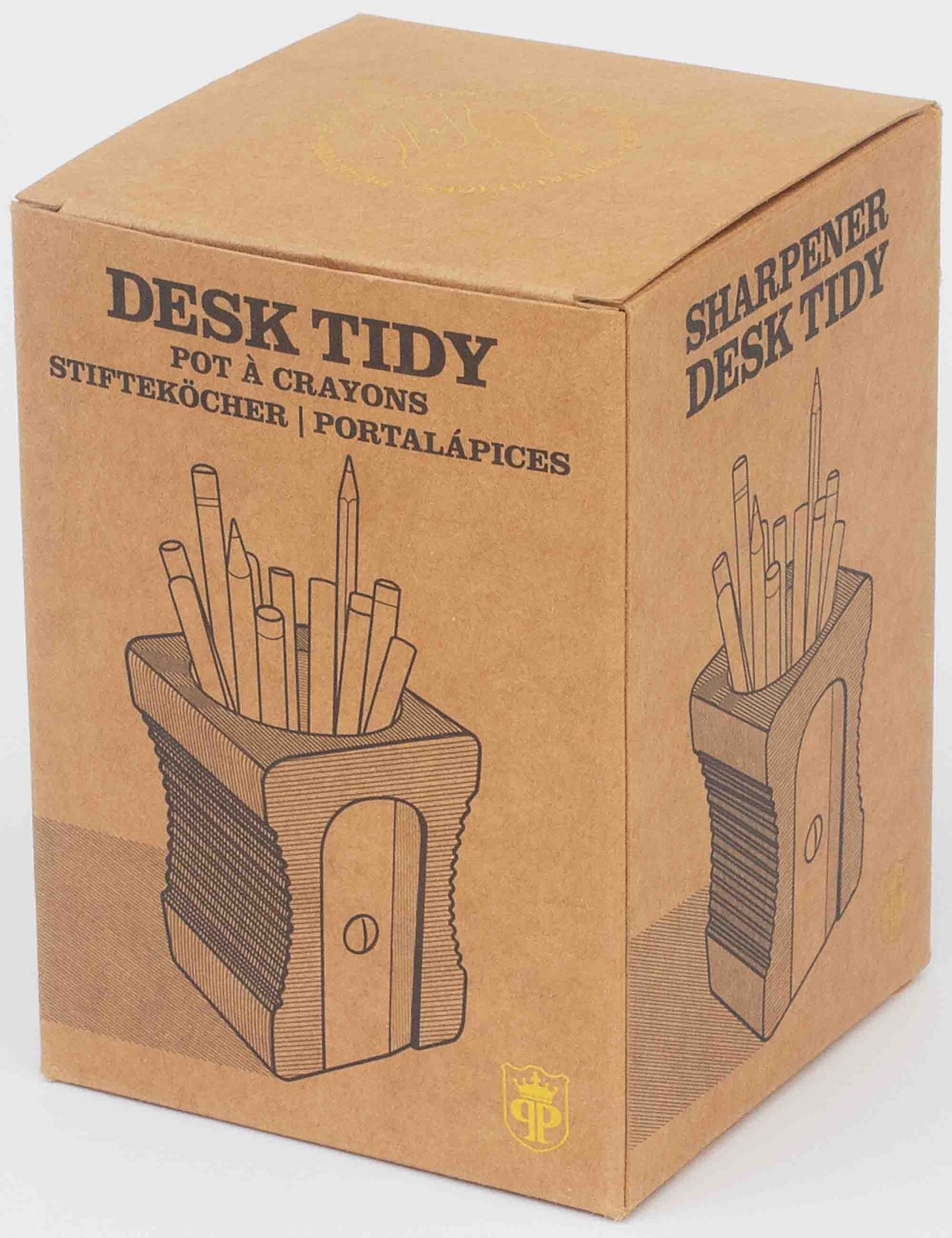Sharpener Desk Tidy - Light Wood - Image 3
